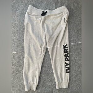 Ivy Park Logo Jogger Sweat Pants Women's XL Casual Lounge w/ Pockets MISSING TAG